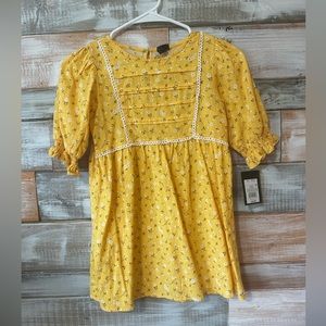 Yellow floral dress